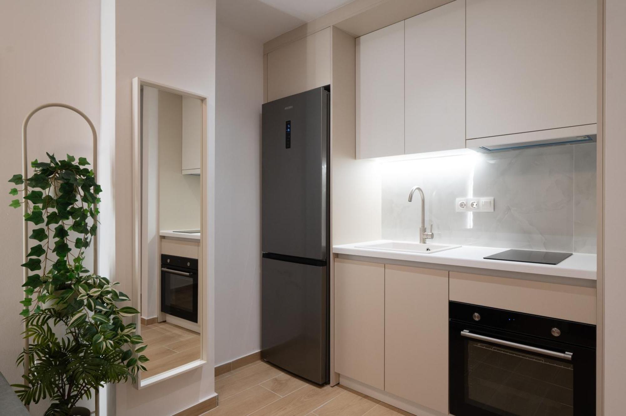 Honey Oak & Cream Patio By Nest Apartman Szaloniki Szoba fotó
